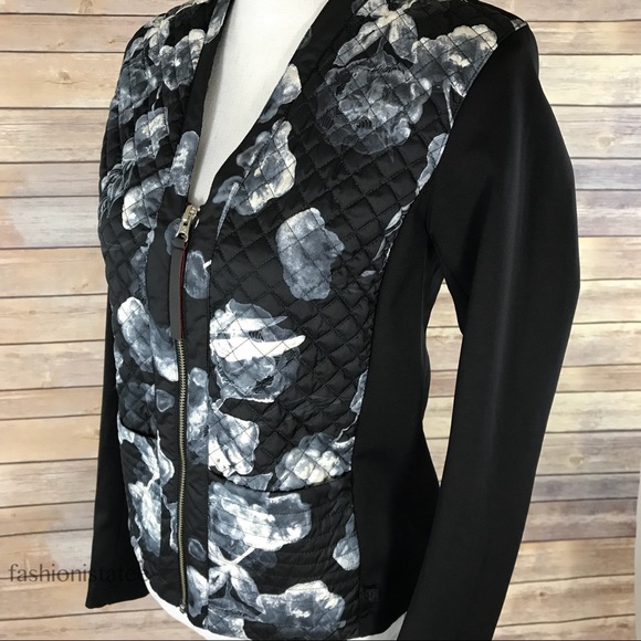 Lululemon inky floral black ghost cardigan again 4 - Picture 4 of 7